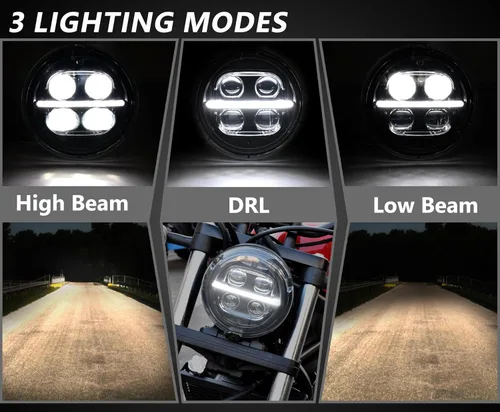 Miniatura 2 de Conjunto de faros delanteros LED para Rebel CMX500 20-24, faro delantero con luz alta y baja para Honda Rebel CMX500 ABS SE 20-2024 Accesorios