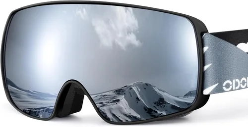 Miniatura 9 de Odoland Gafas de esquí para niños, gafas de snowboard para jóvenes esquiadores de 8 a 16 años, gafas de nieve S2 con lente doble, protección