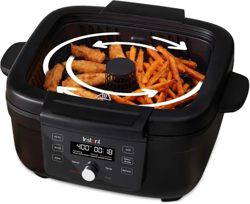 Instant Pot Freidora de aire 6 en 1 y parrilla interior con horneado, recalentamiento y deshidratación, de los fabricantes de olla instantánea, con