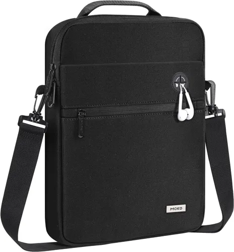MoKo Bolsa para tablet de 10 a 13 pulgadas, funda protectora de transporte de 360° para iPad Pro M5 y Air M3 de 13 pulgadas, iPad A16/Air M3 2025 de