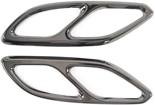 Miniatura 2 de Moldura de garganta trasera automotriz compatible con Mercedes Benz GLA 2020 2021 2022 2023 salida de escape de garganta trasera automotriz