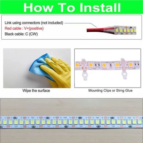 Miniatura 8 de SUYOOULIN Tira de luces LED, 30000LM AC110V/120V 33 pies/32.8 ft SMD 2835 1200 LED tiras de luz tubo impermeable IP67 cinta LED, 2 veces más brillo