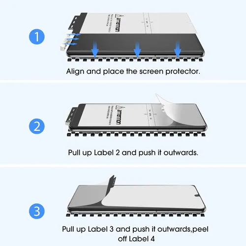 Miniatura 3 de amFilm Protector de pantalla elástico para Google Pixel 7 Pro, Pixel 7 Pro de 6.7 pulgadas, Google Pixel 7 Pro 5G, compatible con identificación