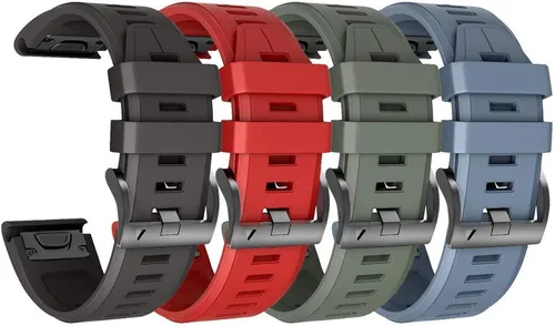 Miniatura 17 de ANCOOL Correa de reloj Garmin Fenix 5X/7X/6X Quickfit de 1.024 in compatible con Fenix 6X Pro/5X Plus/7X Pro/8 2.008 in (negro, verde oliva)