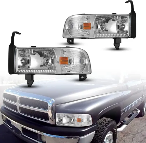 Nixon Offroad Faros Delanteros de Proyector para 1994-2001 Dodge Ram 1500/1994-2002 Dodge Ram 2500 3500/1995-2002 Dodge Ram 4000 (Todos sin Paquete