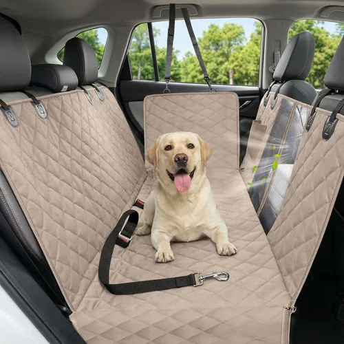 Miniatura 9 de Funda de asiento de coche para perros, funda de asiento para perros 600D resistente y duradera para asiento trasero, hamaca para perros 100%