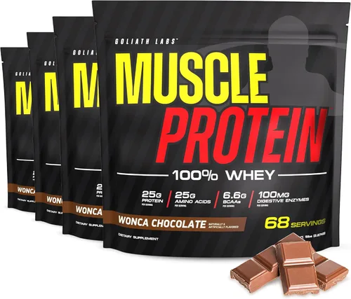 Miniatura 9 de COLOSSAL LABS Muscle Protein - Polvo de suero de leche [5 libras/paquete de 1] – Filtrado en frío, 0.88 oz de proteína pura, 0.18 oz de BCAA