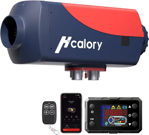 Miniatura 8 de Calentador Diésel de 5KW, Calentador de Aire Diésel de Estacionamiento HBU1S de 10L Calentamiento Rápido 12/24V con Control de Aplicación Bluetooth