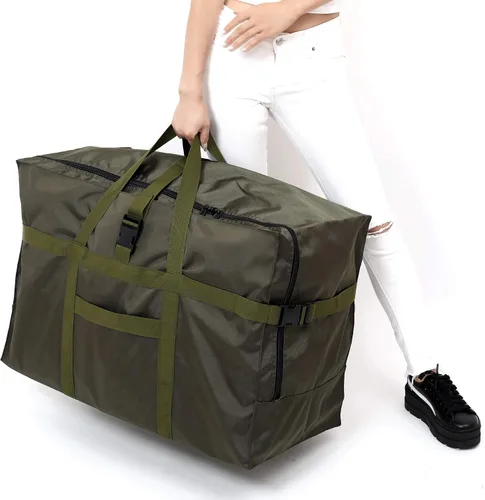 Miniatura 2 de Bolsa de viaje extra grande para equipaje a cuadros antirrobo, 28 pulgadas, 120 L