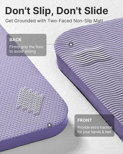 Miniatura 4 de YOTTOY Tapete de Yoga, Tapete de Yoga Extra Grueso (1/2 pulgada), Tapete Profesional de TPE para Ejercicio, Tapete de Entrenamiento Antideslizante
