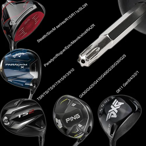 Miniatura 3 de SummerHouse Llave de torque de golf de 40 lbf para adaptadores de manillar y ajuste de peso de cabeza para palos de conductor y híbridos de Fairway