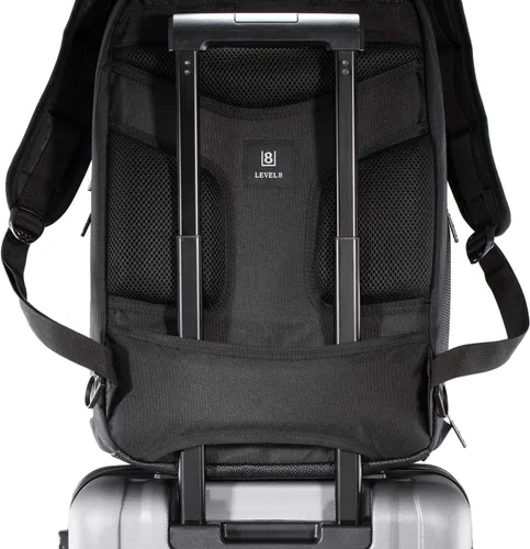 Miniatura 9 de LEVEL8 Mochila para laptop, mochila de trabajo para hombres y mujeres, bolsa de computadora de viaje para negocios, compatible con laptop y portátil