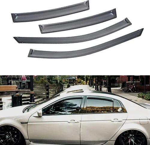 Miniatura 89 de Protectores de lluvia compatibles con modelos Trailblazer/GMC Envoy 2002-2009 para 5 pasajeros, visera de ventana lateral, deflector de viento