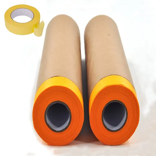Miniatura 10 de Juego de papel de enmascarar y cinta adhesiva para pintura, papel de pintores y cinta de pintores de 22 pulgadas-50 pies, papel de pintura