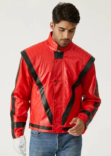 Miniatura 3 de Chaqueta de piel roja y negra para cosplay