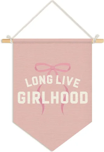 Miniatura 23 de Wheatwin Decoración de pared de afirmaciones positivas, decoración de guardería para niñas, estampado floral pastel para colgar en la pared, bandera