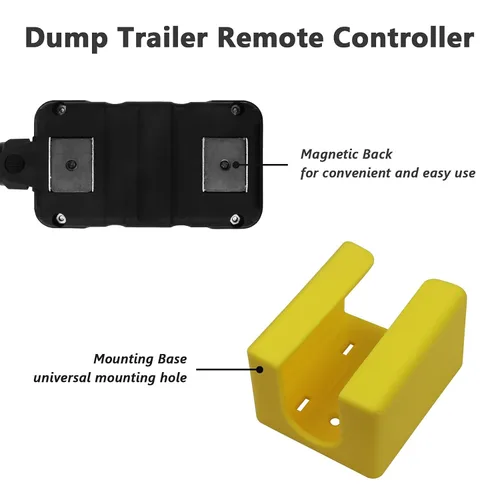 Miniatura 4 de Interruptor de control remoto de remolque de descarga de 4 cables Unidad de potencia de bomba hidráulica de 12 V CC Interruptor de control hacia