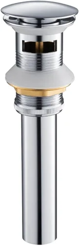 Miniatura 13 de KIBI Desagüe desplegable para fregadero de baño con desbordamiento (cubierta completa) Tapón de drenaje de tocador Drenaje duradero a prueba