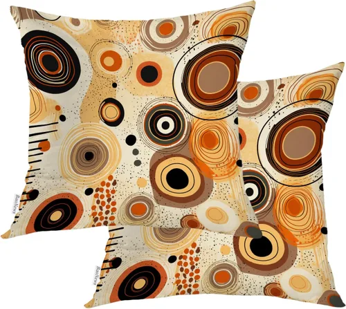 Miniatura 86 de Fundas de almohada con diseño de pinos y pájaros, bayas rojas, hojas de acebo, fondo beige, funda de cojín de mezcla digital, funda de almohada
