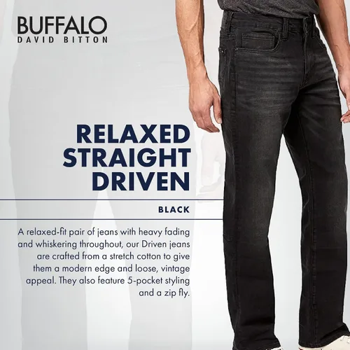 Miniatura 3 de Buffalo David Bitton Men's Relaxed Straight Driven Jeans