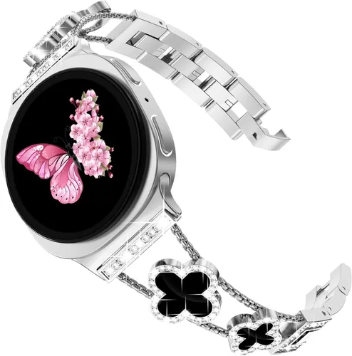 Miniatura 46 de KADES Compatible with Samsung Galaxy Watch 8/8 Classic / 7/6 / 5/4 Band, 40mm 44mm 45mm 47mm, Luxury Diamond Bracelet Chain Band for Women, Bling