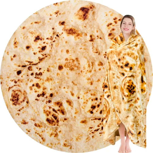 Miniatura 11 de Jorbest Manta envolvente de tortilla de burrito, regalos para bebé recién nacido, manta de bebé de tortilla, regalos divertidos para baby shower