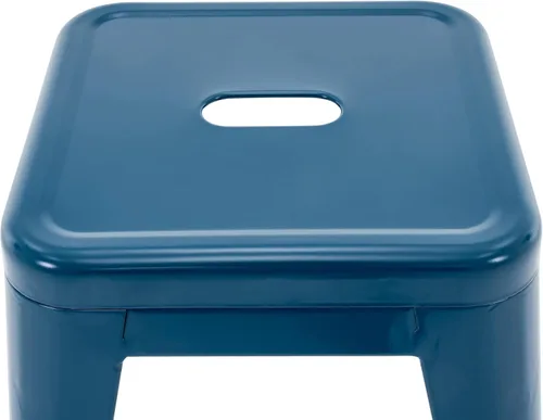 Miniatura 7 de Brage Living Juego de 4 taburetes industriales de metal de 18 pulgadas, taburetes apilables para aula, sillas de comedor de metal sin respaldo