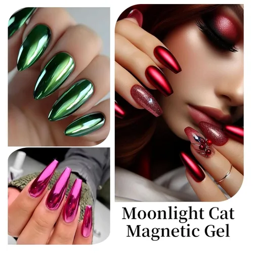 Miniatura 7 de Esmalte de uñas metálico con efecto espejo metálico, de secado rápido, de larga duración, acabado cromado brillante, manicura para bricolaje