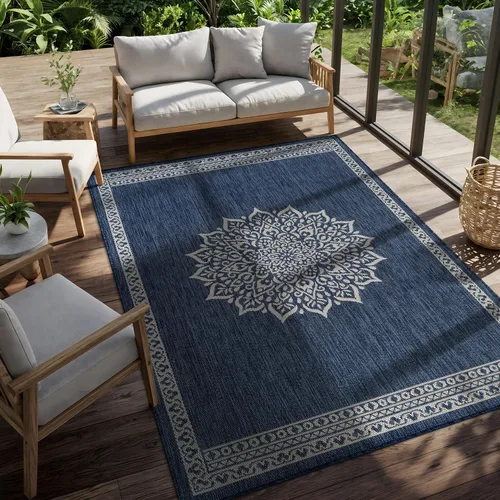 Miniatura 85 de CAMILSON Alfombra para exteriores, alfombras modernas para patios interiores y exteriores, tapetes de cocina y pasillo, alfombra lavable para porche
