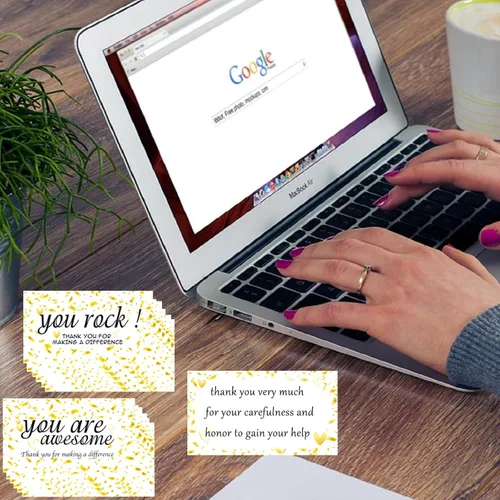 Miniatura 7 de 200 tarjetas coloridas con texto en inglés «You Are Awesome Card» con texto en inglés «You Are Awesome Card», tarjetas de agradecimiento para Con