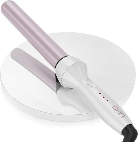 Miniatura 9 de DAN Technology - Varita rizador de 1 pulgada, temperatura ajustable, barril de cerámica impregnada de turmalina, voltaje dual, apagado automático