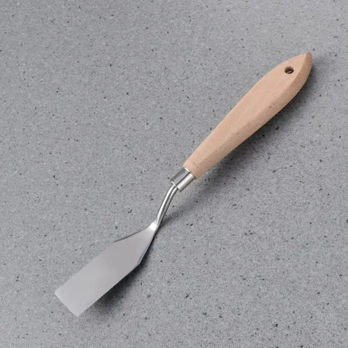 Miniatura 4 de VILLCASE Paleta de artista, espátula de metal, espátula de metal, lona de plástico, masilla de madera, cuchillos de pintura artística, espátula