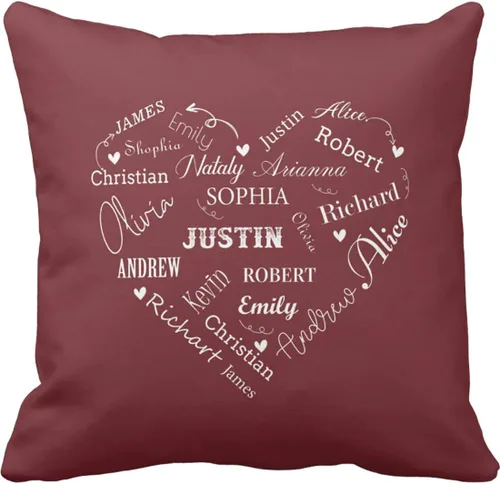 Miniatura 16 de Almohada personalizada: almohada personalizada con imagen y nombre, incluyendo funda e inserción. Impresión a todo color en ambos lados Funda ultra
