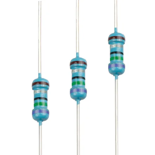 Miniatura 112 de 100pcs 1 ohm Resistor 1/4w (0.25 W) Resistencia fija de película metálica de tolerancia ±1%, múltiples valores de resistencia opcional