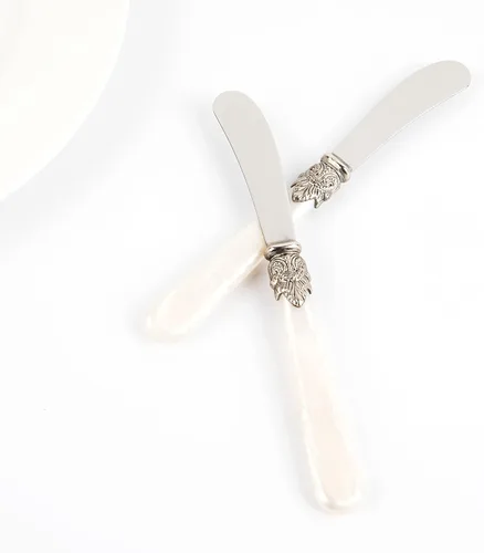 Miniatura 4 de REVERIE Collection - Cuchillo esparcidor de queso de acero inoxidable de 4 piezas, juego de cuchillos de mantequilla para regalo, juego de cuchillos