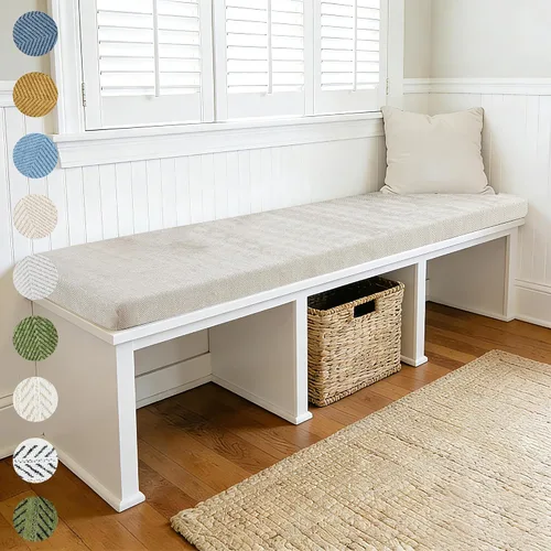 Miniatura 9 de Cojín personalizado para ventana de bahía, cojín de asiento de ventana, cojín de asiento personalizado para alféizar de ventana, cojines de espuma