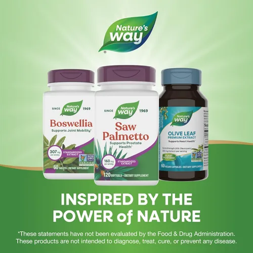 Miniatura 7 de Nature's Way Extracto estandarizado de Saw Palmetto, apoyo para la salud de la próstata para hombres*, 160 mg por porción, 120 cápsulas blandas