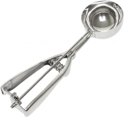 Miniatura 7 de TrueCraftware - Cuchara ovalada de 1-1/2 oz con mango de agarre doble de acero inoxidable - Cuchara de galletas para hornear cucharas de galletas