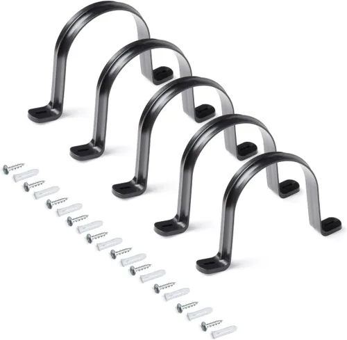 POWERTEC 70343 Perchas para manguera de recolección de polvo de 4 pulgadas, tuberías y accesorios de recolección de polvo con tornillos de montaje,