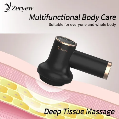 Miniatura 5 de ZY ZERYEW Masajeador inalámbrico para celulitis, herramienta de drenaje linfático de mano, mini máquina de esculpir el cuerpo con 9 velocidades y 8