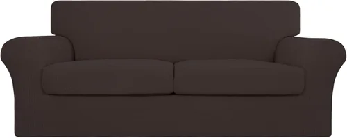 Miniatura 58 de Easy-Going - 4 piezas de funda elástica para sofá de gran tamaño para perros, lavable, para 3 cojines separados, protector de muebles elástico