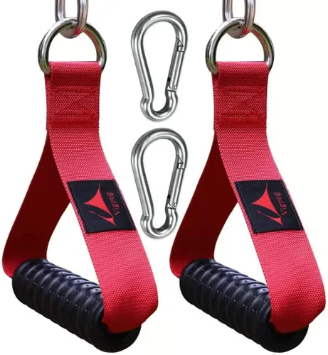 Heavy Duty Gym Exercise Handles Attachment for Cable Machine,Resistance Band,Pulley System Home Fitness Workout Equipment, with Elastic Rubber Grip