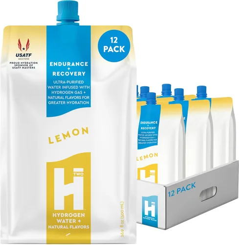 Miniatura 18 de HTWO Agua de hidrógeno molecular premium, sabor a fresa, sin azúcar, paquete de 6 unidades de 16.9 onzas, alternativa a la tableta hidrogenada +
