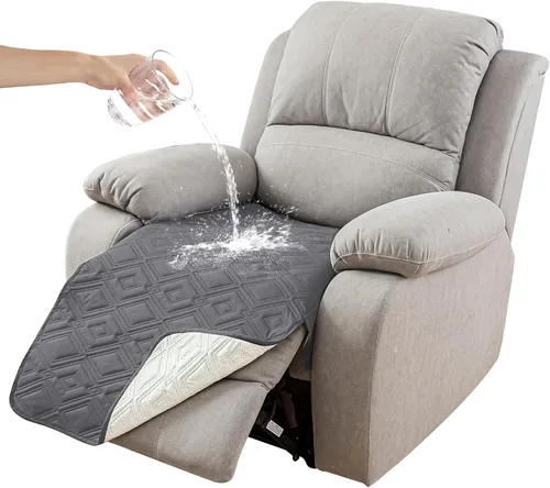 Miniatura 17 de Genina Juego de 2 Fundas de Reposabrazos para Sofá 100% Impermeables, Fundas para Reposabrazos de Sofá, Sillón, Protectores Antideslizantes