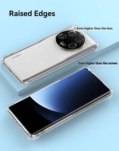 Miniatura 6 de USTIYA Funda para Mi Xiaomi 13 Ultra Clear TPU Cuatro Esquinas Cubierta Protectora Transparente Suave