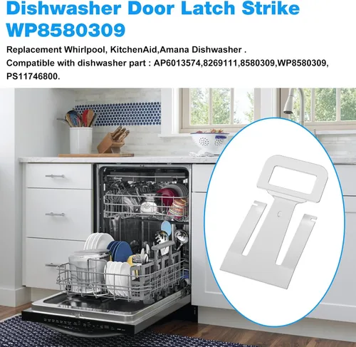Miniatura 2 de WP8580309 - Cerradura de puerta para lavavajillas Whirlpool Kenmore 8580309, 8269111, 1181203, AH1156352, EA1156352, PS1156352
