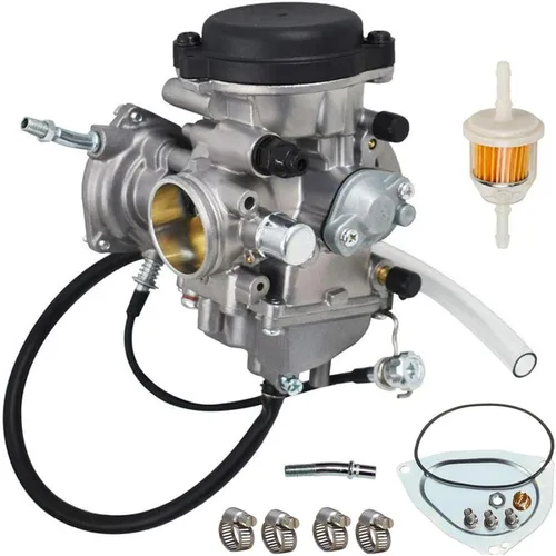 Miniatura 3 de Kit de carburador para Yamaha Big Bear Wolverine Kodiak Grizzly 400 YFM 400 YFM400 2000 2001 2002 2003 2004 2005 2006 ATV, con filtro de combustible