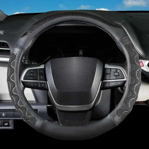 Miniatura 11 de Funda para volante de automóvil para Chevy Silverado Colorado Equinox Trax Traverse Blazer Malibu mpala Tahoe Suburban City Express, tamaño estándar