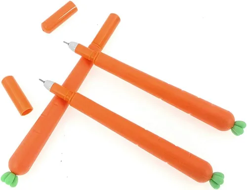 Miniatura 3 de ALIMITOPIA 12pcs Gel Pen Black Ink Zanahoria Roller Marker Pen (Carrot Styling)