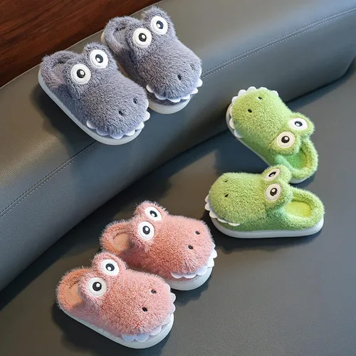 Miniatura 2 de Size 9 Girls Slippers Girls Boys Home Slippers Warm House Slippers for Toddler Lined Dolphin Girl Sandals